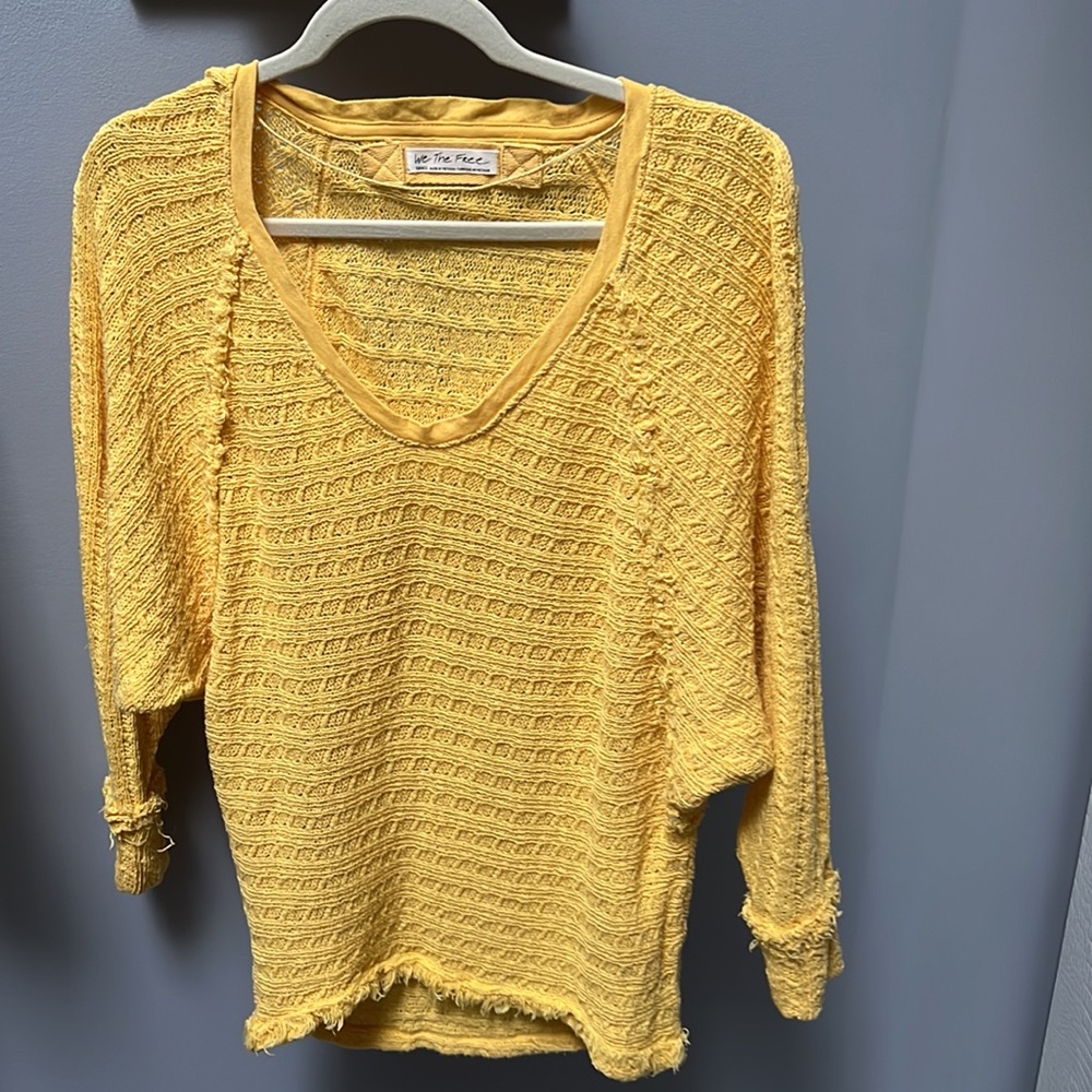 Free people yellow sweater